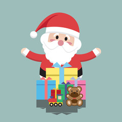  Santa Clauses Gift Box for christmas character
