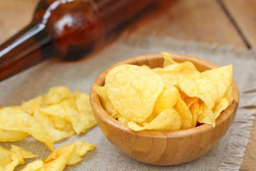 Potato chips and beer