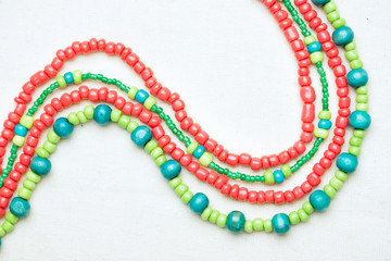 Colored glass beads