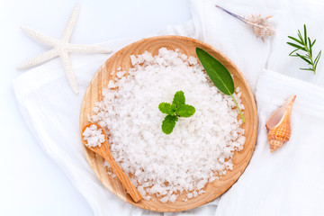  Sea salt natural spa ingredients ,herbs,sea shells and starfish