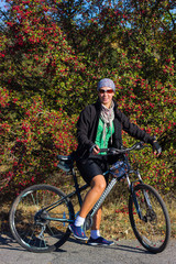 Fototapeta premium Travel by bike. 