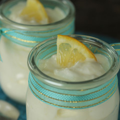 Two lemon yogurts 