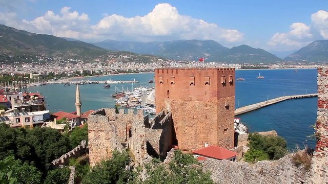 Kizil Kule - Red Tower, Alanya, Turkey