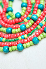Colored glass beads