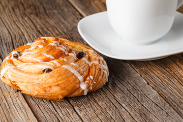 Mother's pastry on wooden table