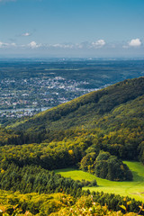 Blick auf Bonn Bad Godesberg vom Siebengebirge
