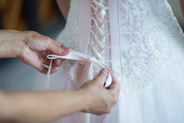 Obraz na płótnie Canvas Lace wedding corset