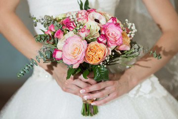 Obraz na płótnie Canvas Beautiful wedding bouquet