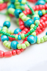 Colored glass beads