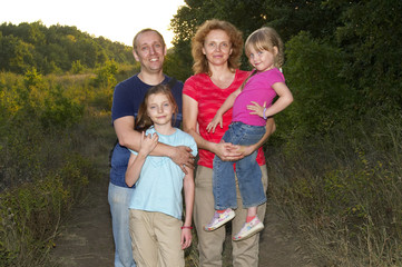 Fototapeta premium Happy family