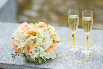 Beautiful wedding bouquet