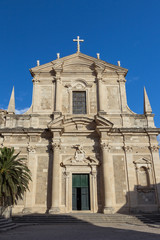 Jesuit Church of St. Ignatius at the Old Town in Dubrovnik, Croatia.