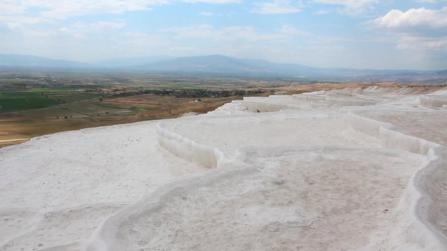 Pamukkale - cotton castle, Denizli Province in southwestern Turkey
