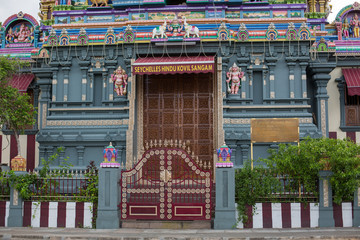 hindu temple in Victoria of Seychelles