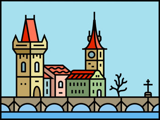 Obraz premium Cityscape icon