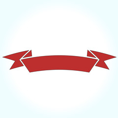 Red ribbon banner
