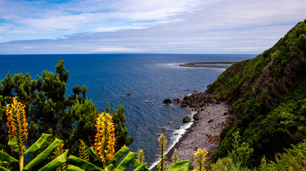 Landscape of Azores Islands in Portugal