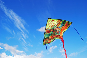kite flying in the sky background