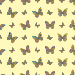 Fototapeta premium seamless pattern with butterfly