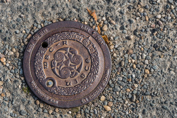 Old Irish water lid