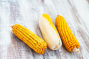 Sweet raw fresh corn
