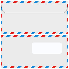 Vector modern envelope or mail set
