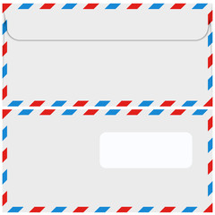 Vector modern envelope or mail set