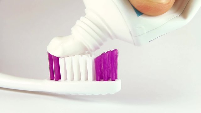 Toothbrush with toothpaste