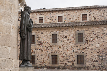 Hermosa ciudad medieval de Cáceres en la comunidad de Extremadura, España