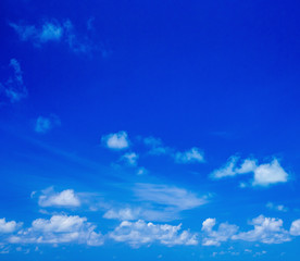 clouds in the blue sky