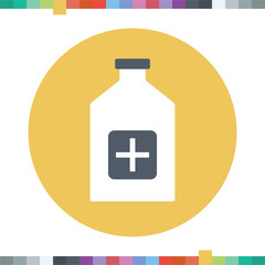 Fototapeta premium Medicine bottle icon.