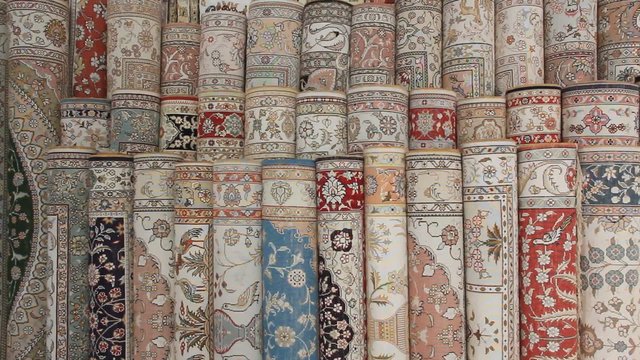 Turkish silk carpets
