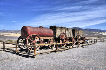 Borax Wagon / Old Borax wagon in Death Valley California