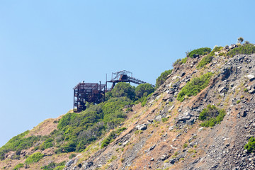 old mine on the cliff