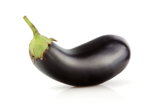 Fresh Eggplant isolated on white background
