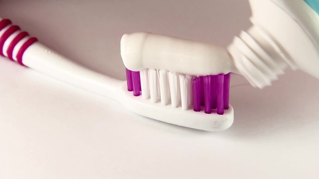 Toothbrush with toothpaste