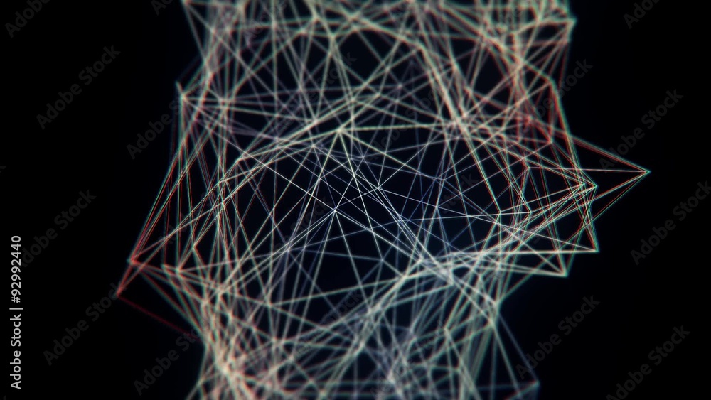 Poster abstract background with triangles and network. hd.