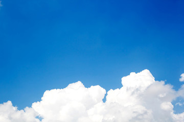 clouds in the blue sky