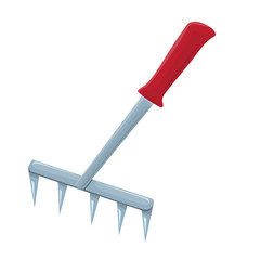 rake isolated illustration