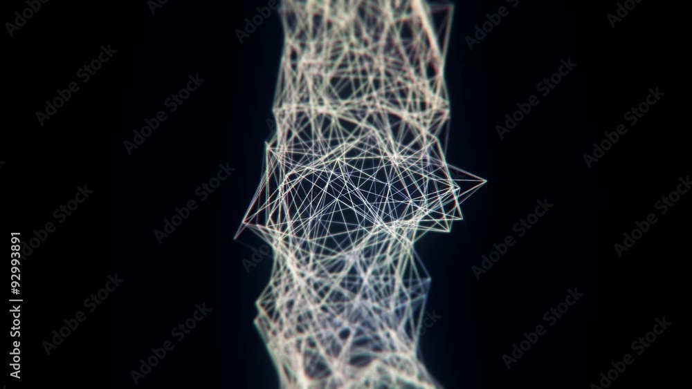 Poster abstract background with triangles and network. hd.