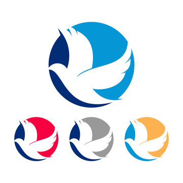 Abstract Pigeon Logo Icon