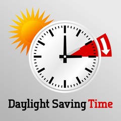 Daylight Saving Time Vector Template