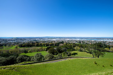 Fototapeta na wymiar View from the One Tree Hill,Auckland New Zealand