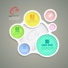 circle group with icons for services twenty four hours. vector illustration.