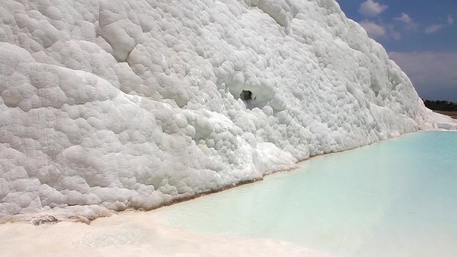 Pamukkale - cotton castle, Denizli Province in southwestern Turkey