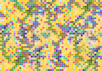 Abstract rectangle color seamless pattern. Vector illustration. Can use for background.