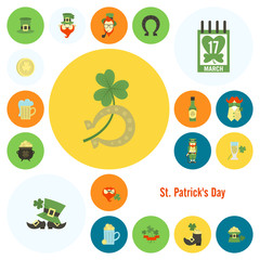 Saint Patricks Day Icon Set