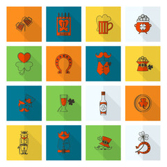 Saint Patricks Day Icon Set