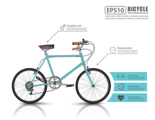 Bike infographic, vector