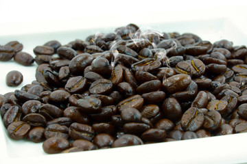 Arabica coffee beans.